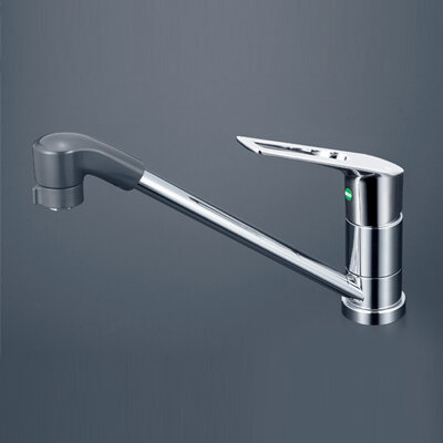 シングルシャワー付混合栓（eレバー）：KM5011TFEC｜キッチン用水栓 