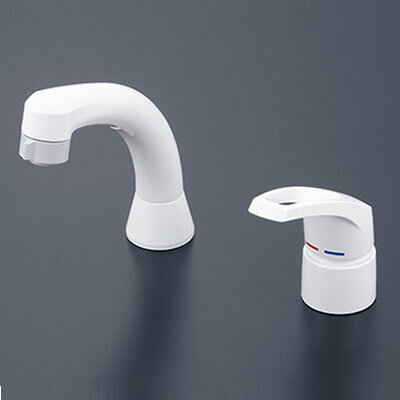 シングル洗髪シャワー（湯側回転角度規制）：KM8007A｜洗面用水栓：台 