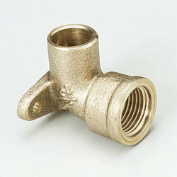 銅管用座付水栓エルボ13（1/2）×15.88