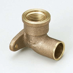 銅管用逆座付水栓エルボ13（1/2）×15.88