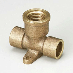 銅管用座付水栓チーズ13（1/2）×15.88