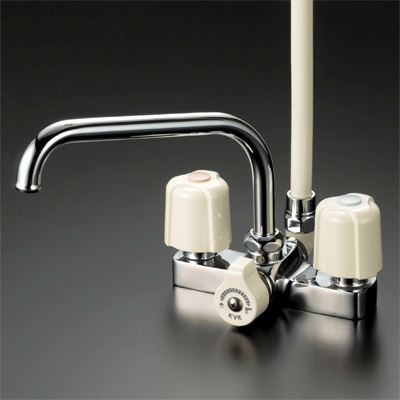 デッキ形2ハンドルシャワー：KF14E｜浴室用水栓：デッキ形2ハンドル 