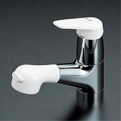 洗面用シングルレバー式マルチシャワー（吐水口回転式）（ブレードホース・ナット接続）