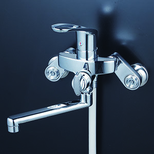 シングルシャワー（楽付王）170mmパイプ付：KF5000TRK｜浴室用水栓：壁