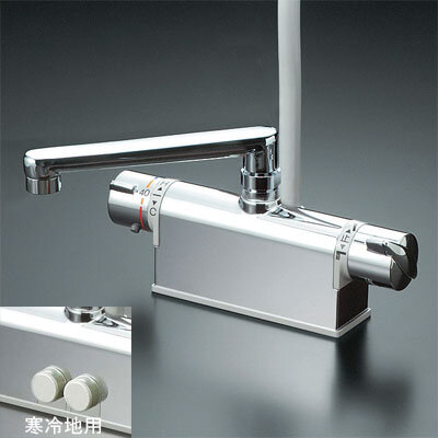 デッキ形サーモスタット式シャワー（取付ピッチ120mm）：KF771YT｜浴室 