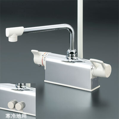 デッキ形サーモスタット式シャワー（取付ピッチ100mm）：KF781｜浴室 