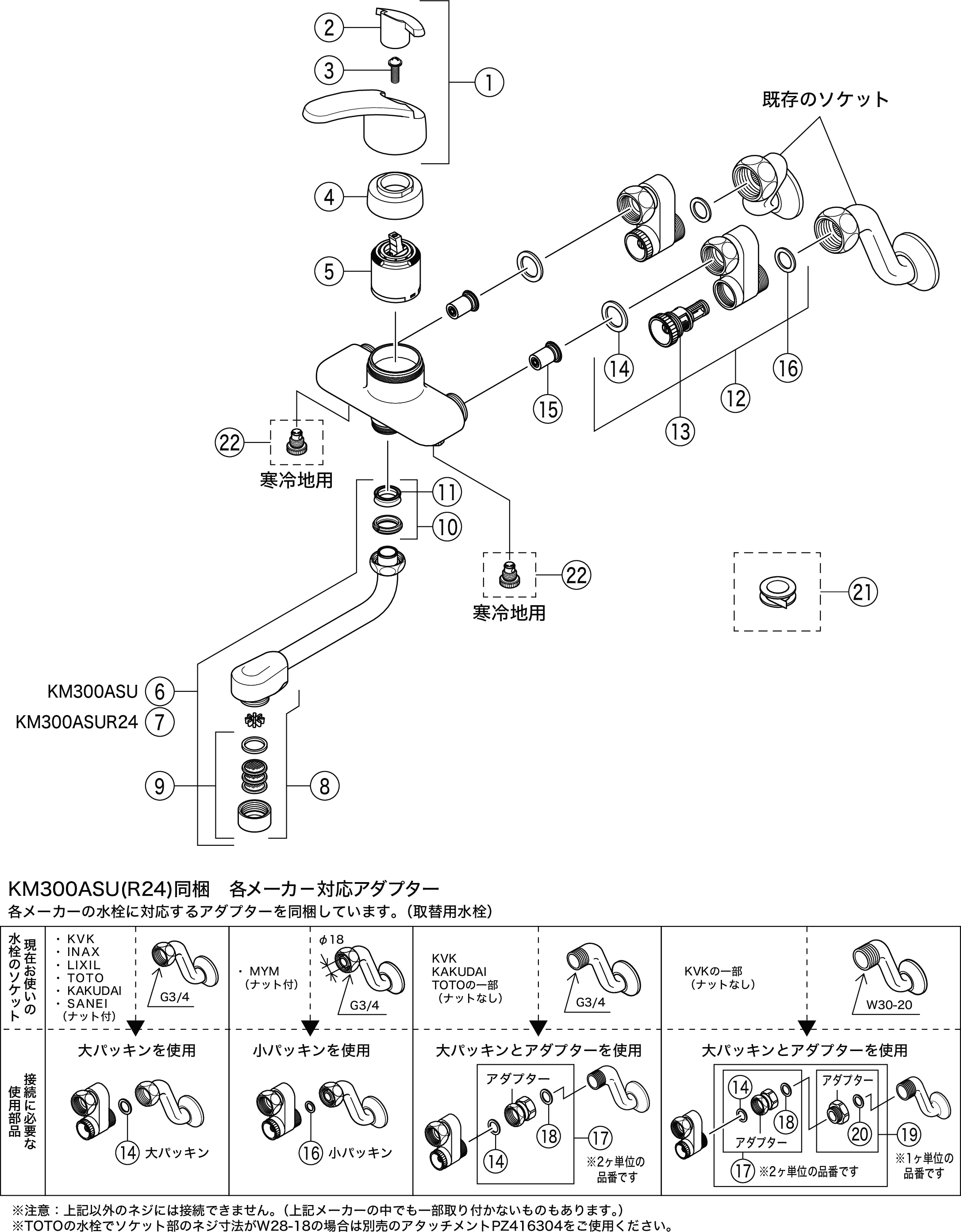 取替用シングルレバー混合栓 Km300asu キッチン用水栓 壁付シングルレバー 商品カテゴリ 商品サポートサイト 水まわり創造企業 Kvk