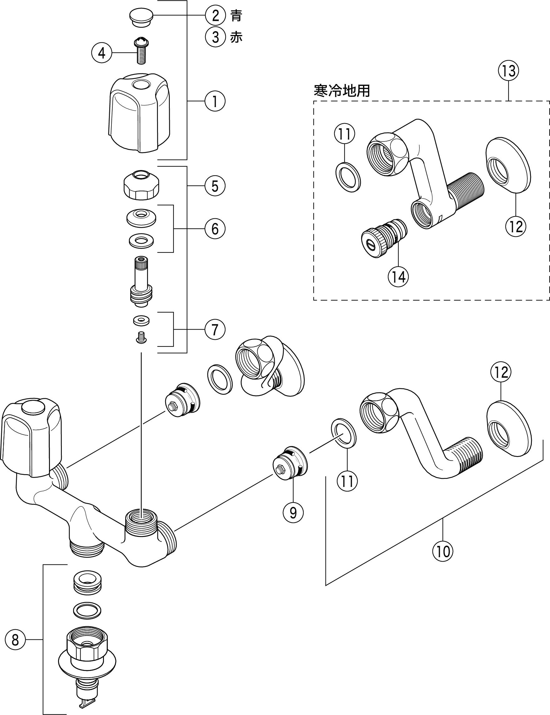 KVK水栓金具KM33U洗濯機用水栓 通販