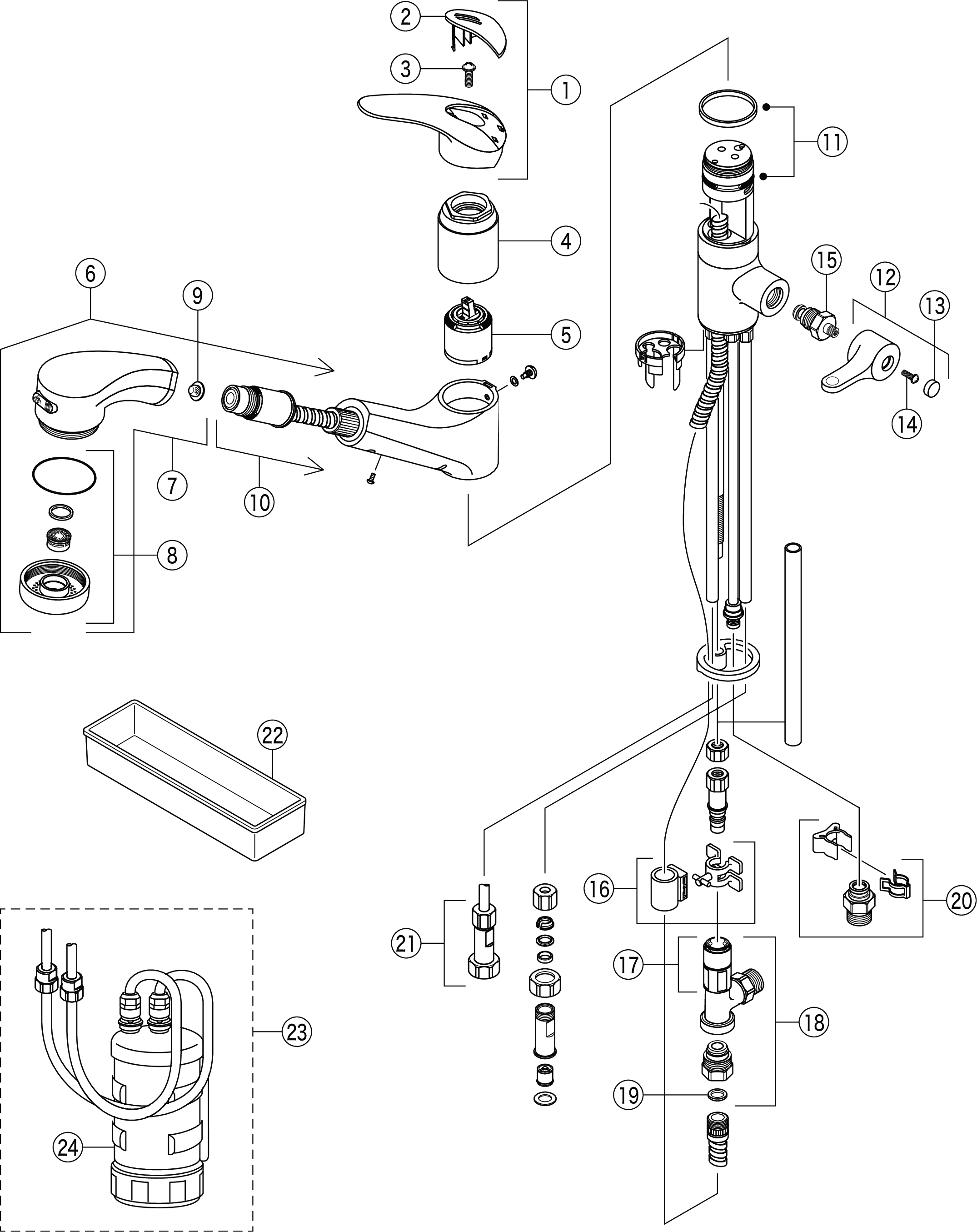 KVK 浄水器付シングルレバー式シャワー混合水栓 KM323SC 通販