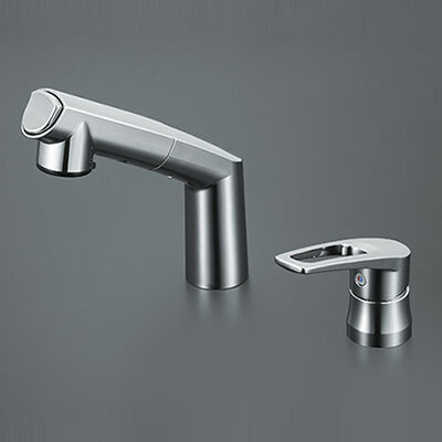 洗面用シングルレバー（湯側回転角度規制）：KM5271TA｜洗面用水栓：台 